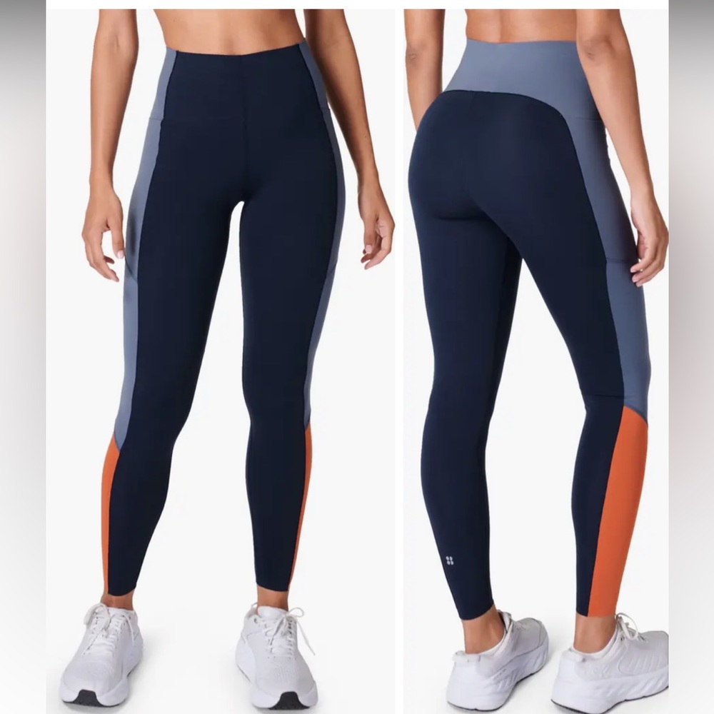 Power High Waist Colorblock elastic Workout Leggings